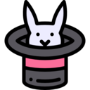 rabbit,animals,hat,entertainment,birthday and party,animal,magic,trick,magician,hobbies and free time,wand,magic hat,magic trick